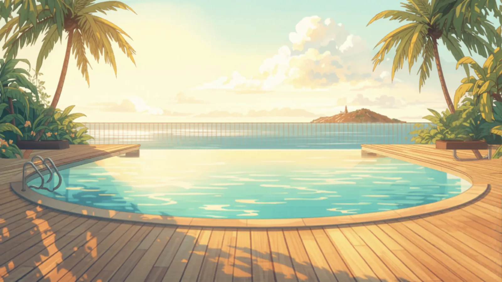 Studio Ghibli watercolor - decking cost byron bay