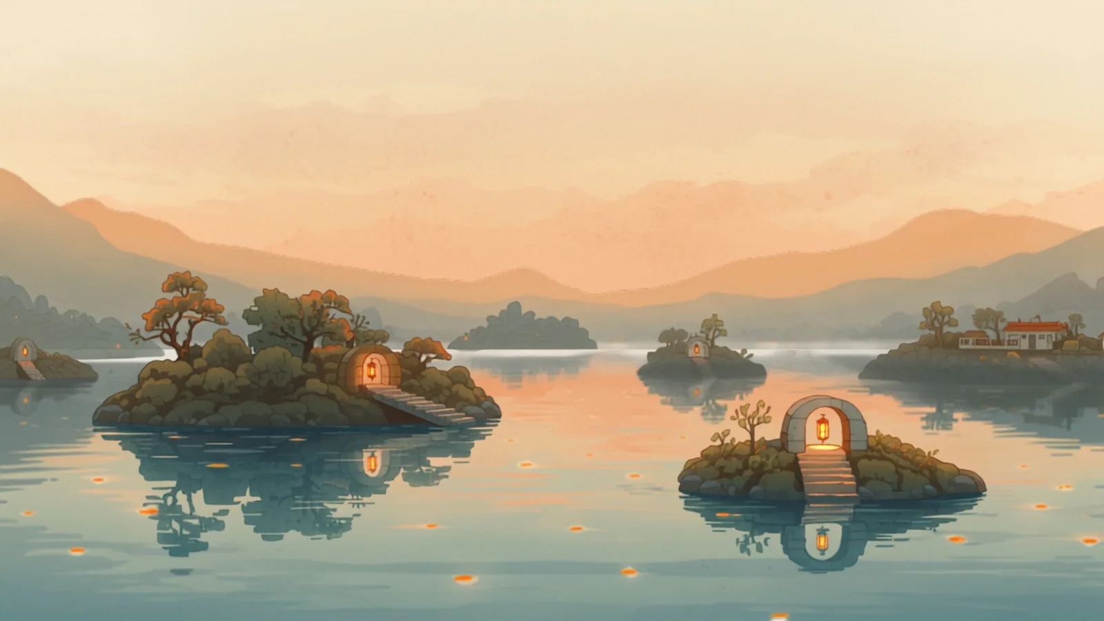 seo cost adelaide - Small arched stone bridges linking little garden islands across a calm pond at dusk, each bridge lit by a tiny lantern Small arched stone bridges linking little garden islands across a calm pond at dusk, each bridge lit by a tiny lantern - seo cost adelaide