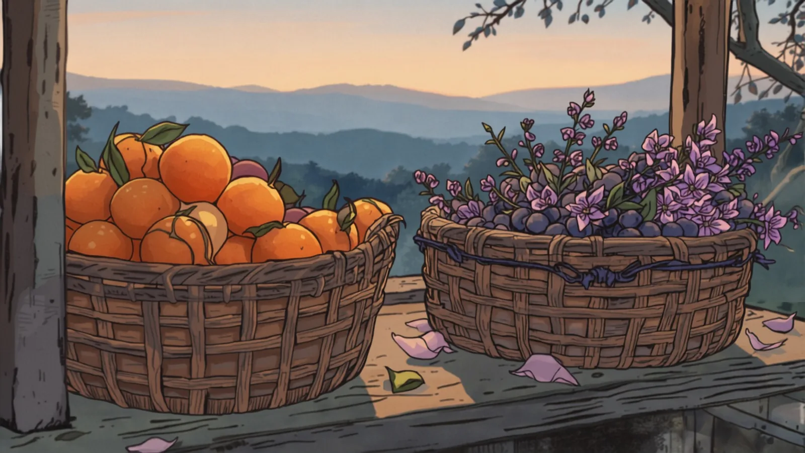 small business seo adelaide - Woven baskets of oranges, plums and cut flowers glowing under warm lantern light at dusk with soft hills fading behind Woven baskets of oranges, plums and cut flowers glowing under warm lantern light at dusk with soft hills fading behind - small business seo adelaide