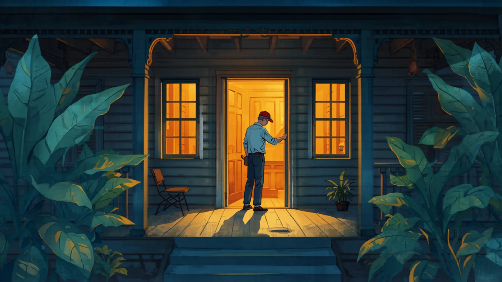 locksmith cost brisbane - locksmith opening a front door at night in Mount Gravatt locksmith opening a front door at night in Mount Gravatt - locksmith cost brisbane
