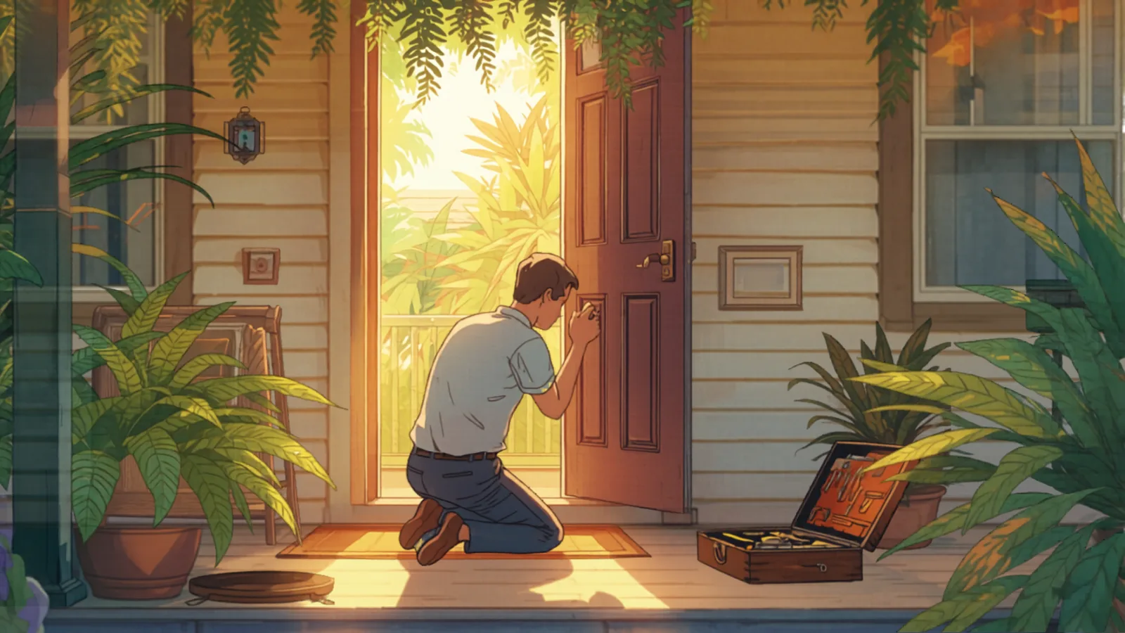 locksmith cost brisbane - locksmith rekeying a front door cylinder at a Queenslander home locksmith rekeying a front door cylinder at a Queenslander home - locksmith cost brisbane