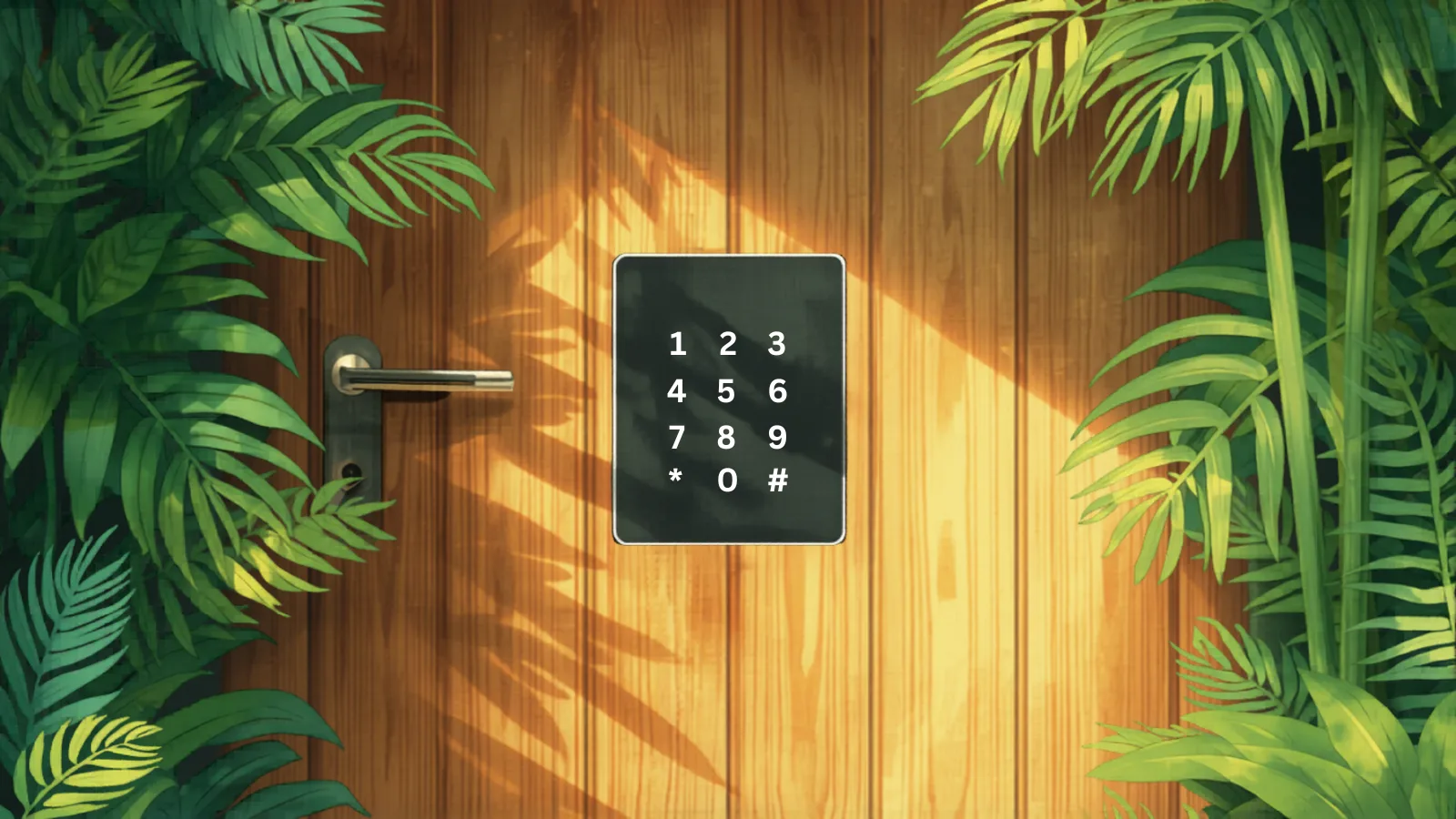 locksmith cost brisbane - keypad smart lock fitted to a timber front door of a Brisbane home keypad smart lock fitted to a timber front door of a Brisbane home - locksmith cost brisbane