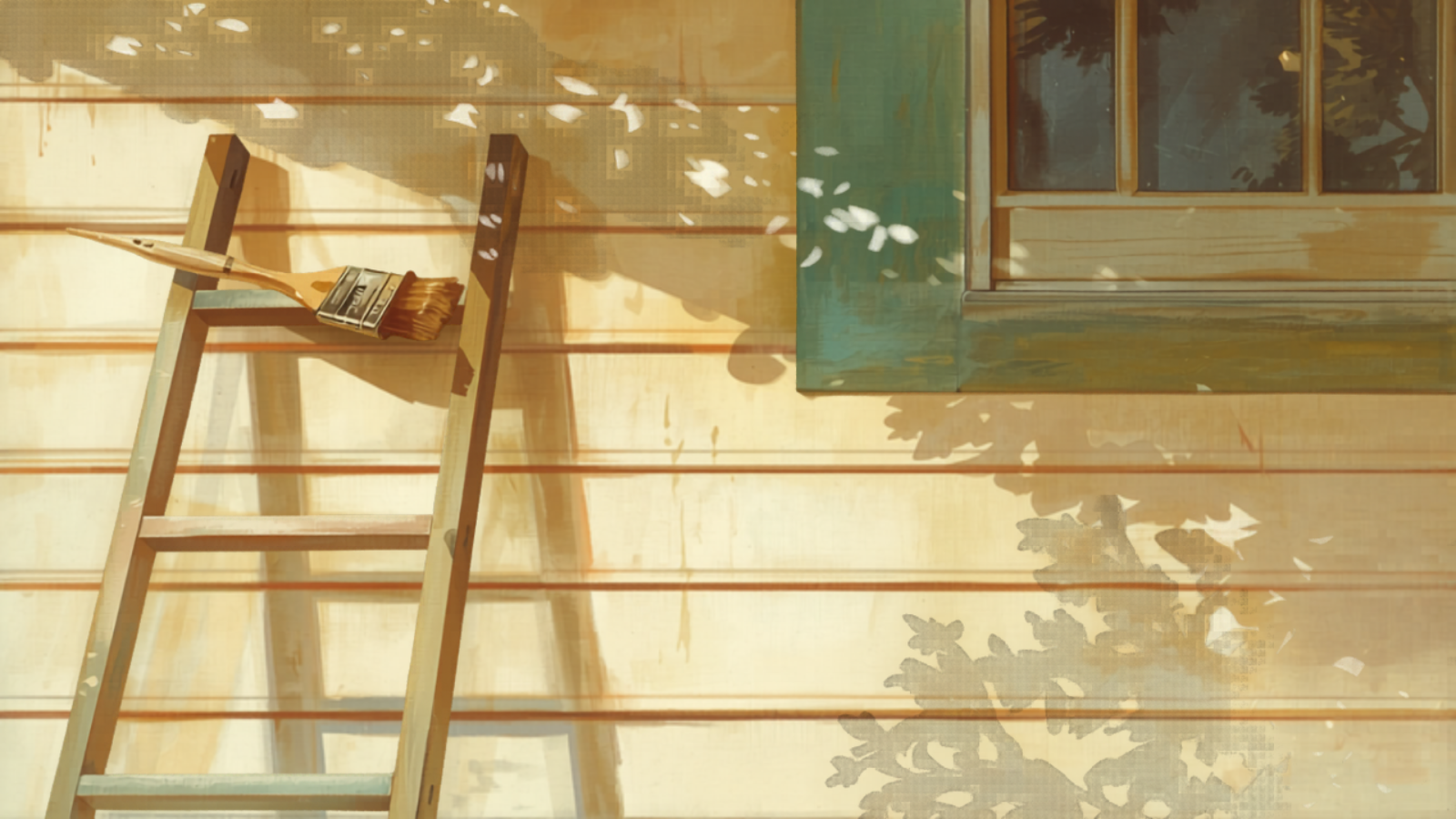 Brisbane painter cost — Queenslander weatherboard repaint with ladder and masking Brisbane painter cost — Queenslander weatherboard repaint with ladder and masking