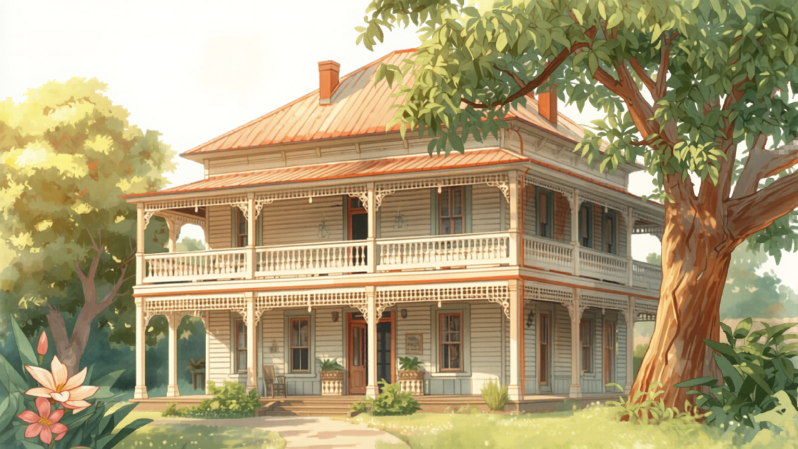 Brisbane painter cost — Paddington Queenslander mid-repaint with heritage cream Brisbane painter cost — Paddington Queenslander mid-repaint with heritage cream