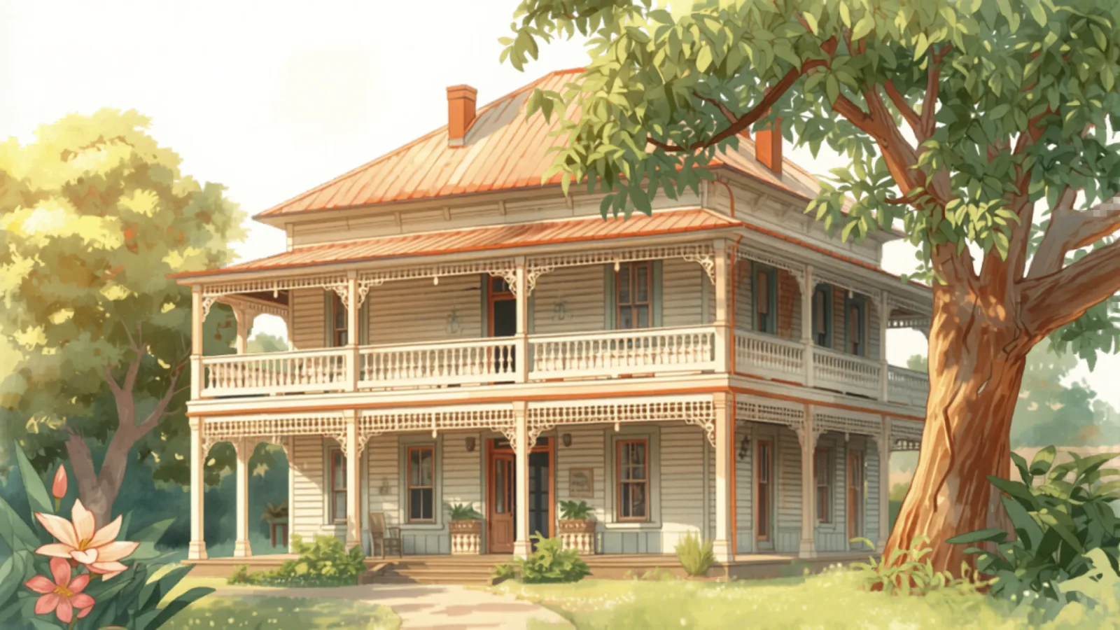 painter cost brisbane - Paddington Queenslander mid-repaint with heritage cream Paddington Queenslander mid-repaint with heritage cream - painter cost brisbane