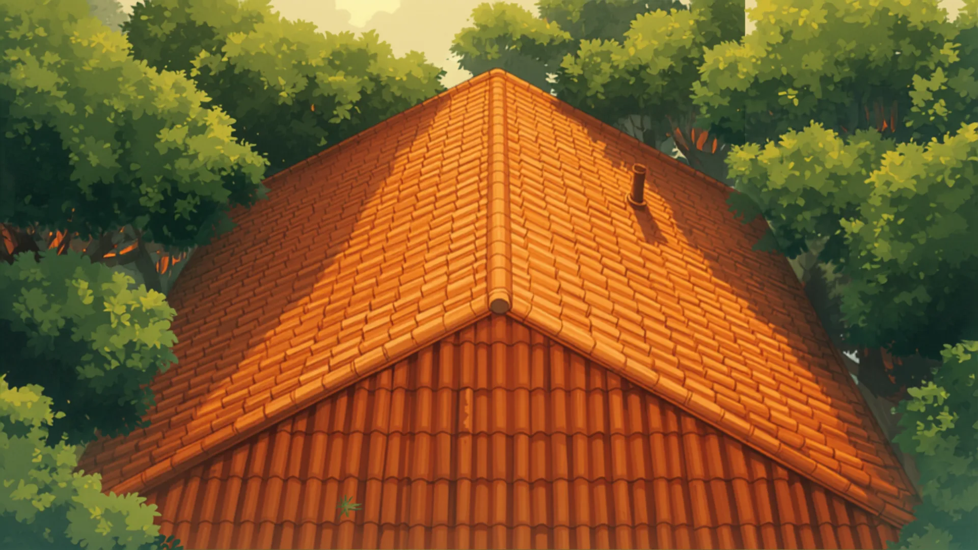 cleaned tiled roof on a suburban home - pressure washing cost brisbane