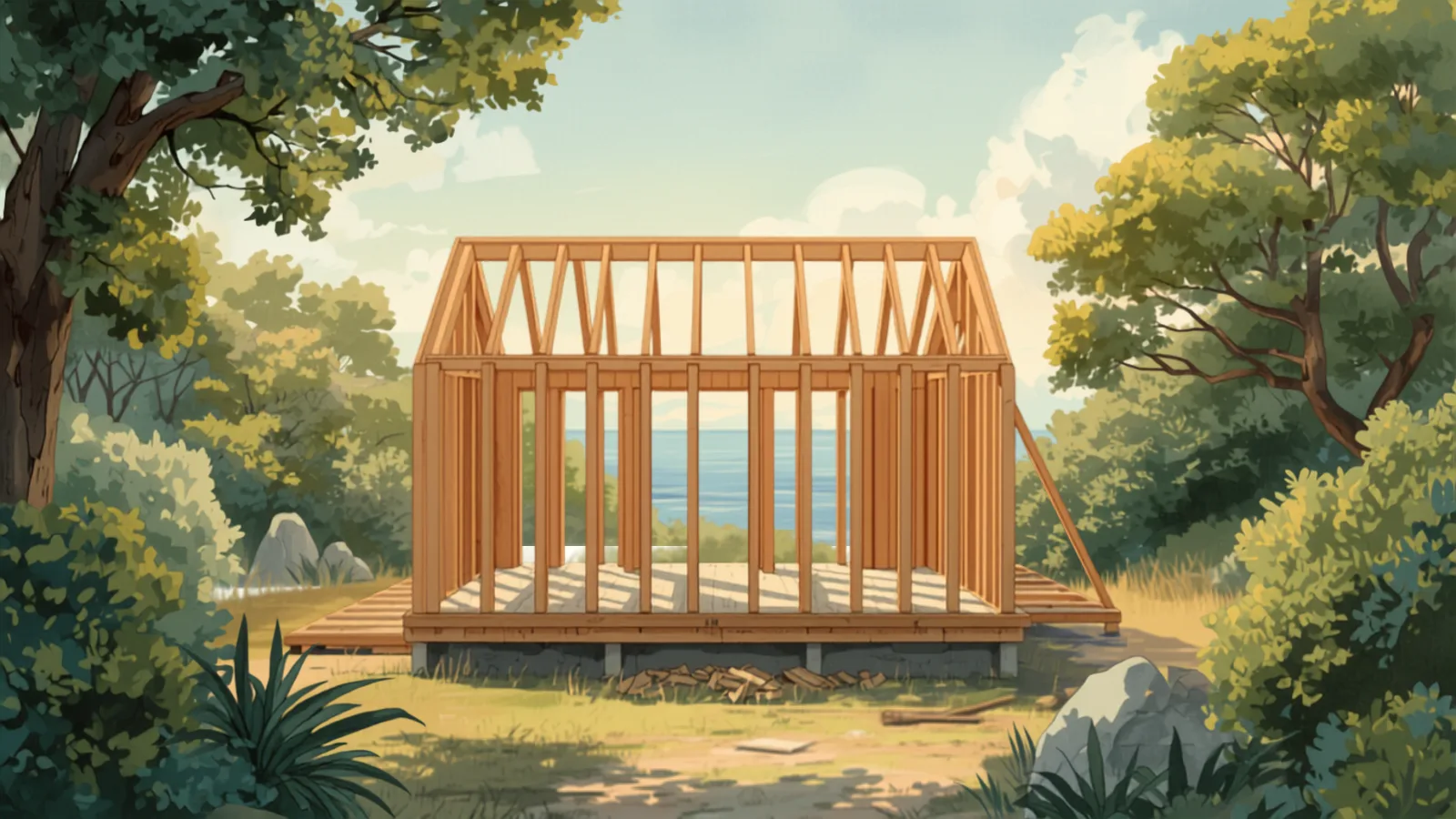 carpenter cost byron bay - Byron Bay carpenter setting out timber wall framing on a new build Byron Bay carpenter setting out timber wall framing on a new build - carpenter cost byron bay