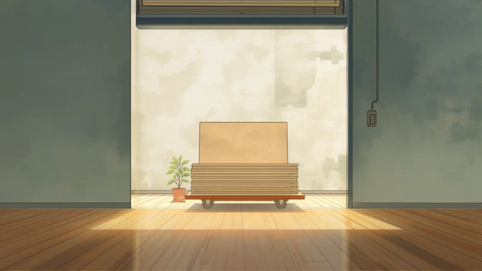 Sectional panel lift door prices — stacked door panels on a wheeled trolley in an open commercial doorway Stacked door panels on a wheeled trolley in an open commercial doorway — sectional panel lift door prices
