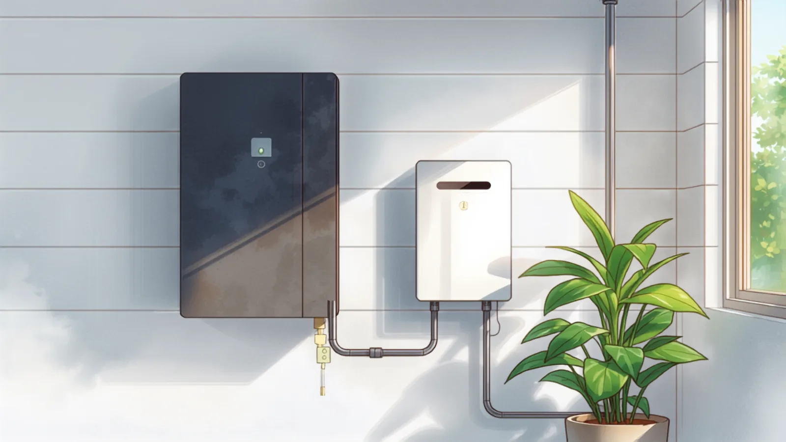 Electrician commissioning a home battery beside an inverter on the Gold Coast - solar cost gold coast