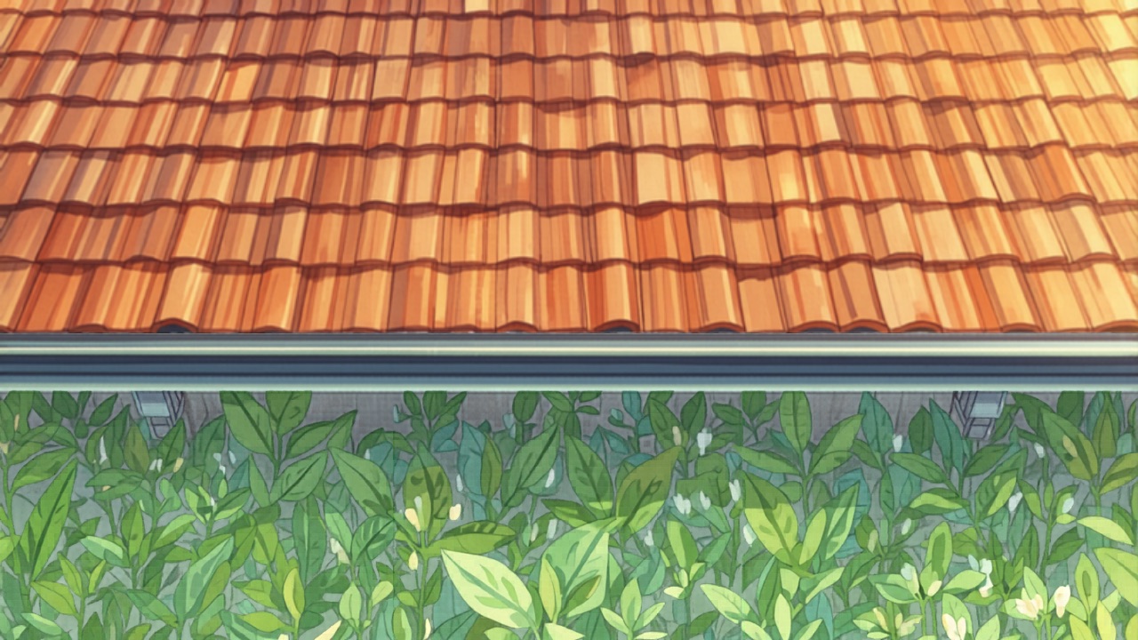 Clear, freshly cleaned gutter on a Sydney home before storm season