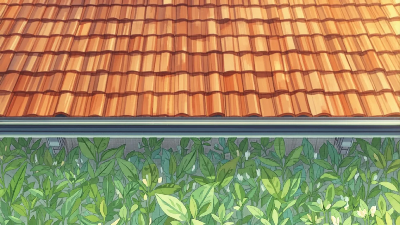 Clear, freshly cleaned gutter on a Sydney home before storm season - gutter cleaning cost sydney