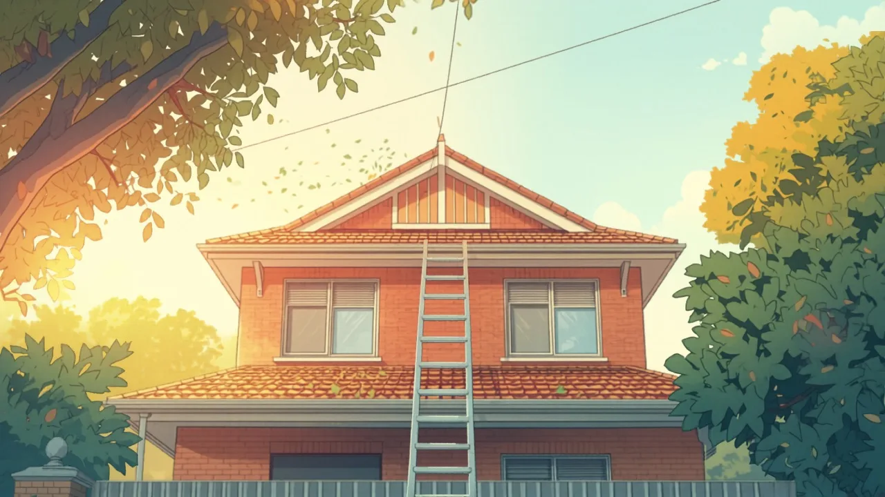 two-storey home - gutter cleaning cost sydney