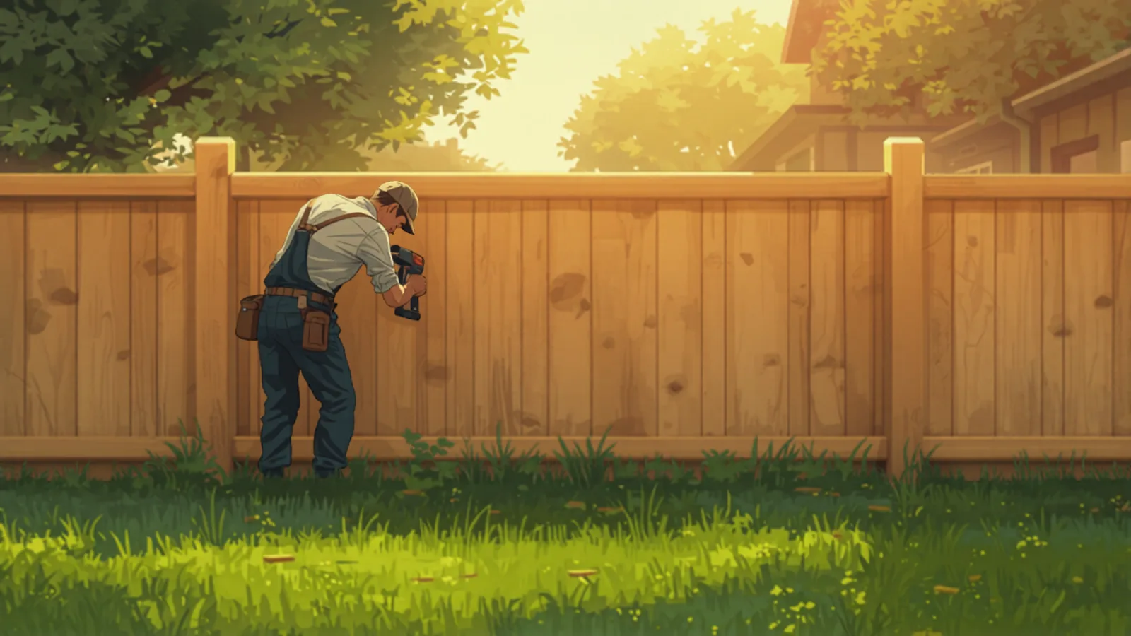 fencing cost melbourne - carpenter nailing palings to fence rails carpenter nailing palings to fence rails - fencing cost melbourne