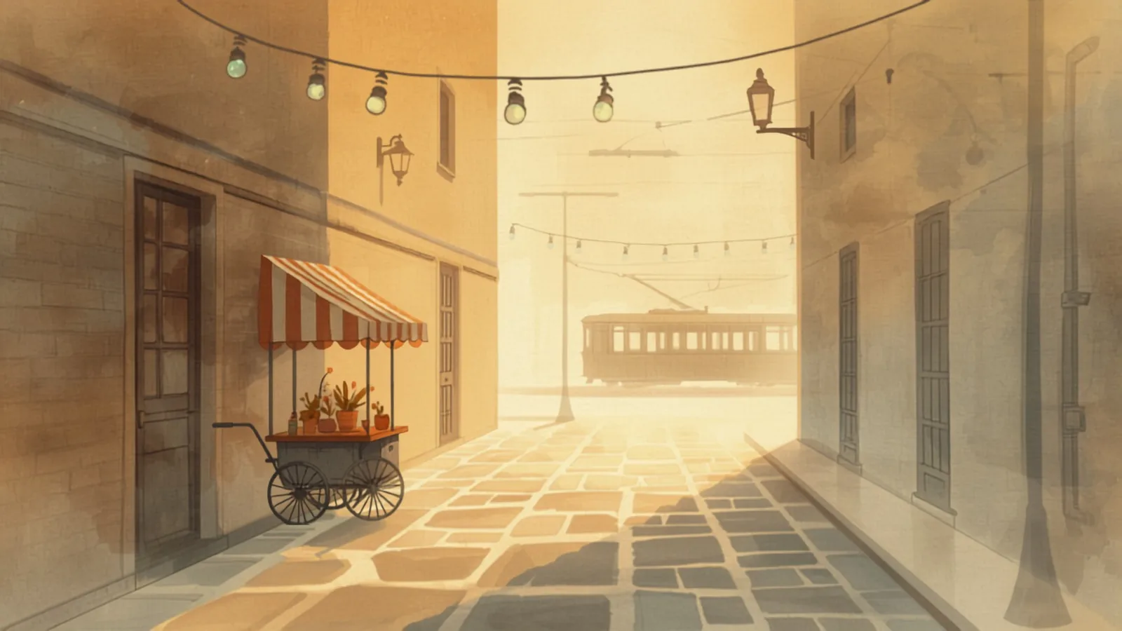 web development cost melbourne - A tiny flower cart under a striped awning in an empty bluestone laneway at golden hour, a tram silhouette in the hazy distance A tiny flower cart under a striped awning in an empty bluestone laneway at golden hour, a tram silhouette in the hazy distance - web development cost melbourne