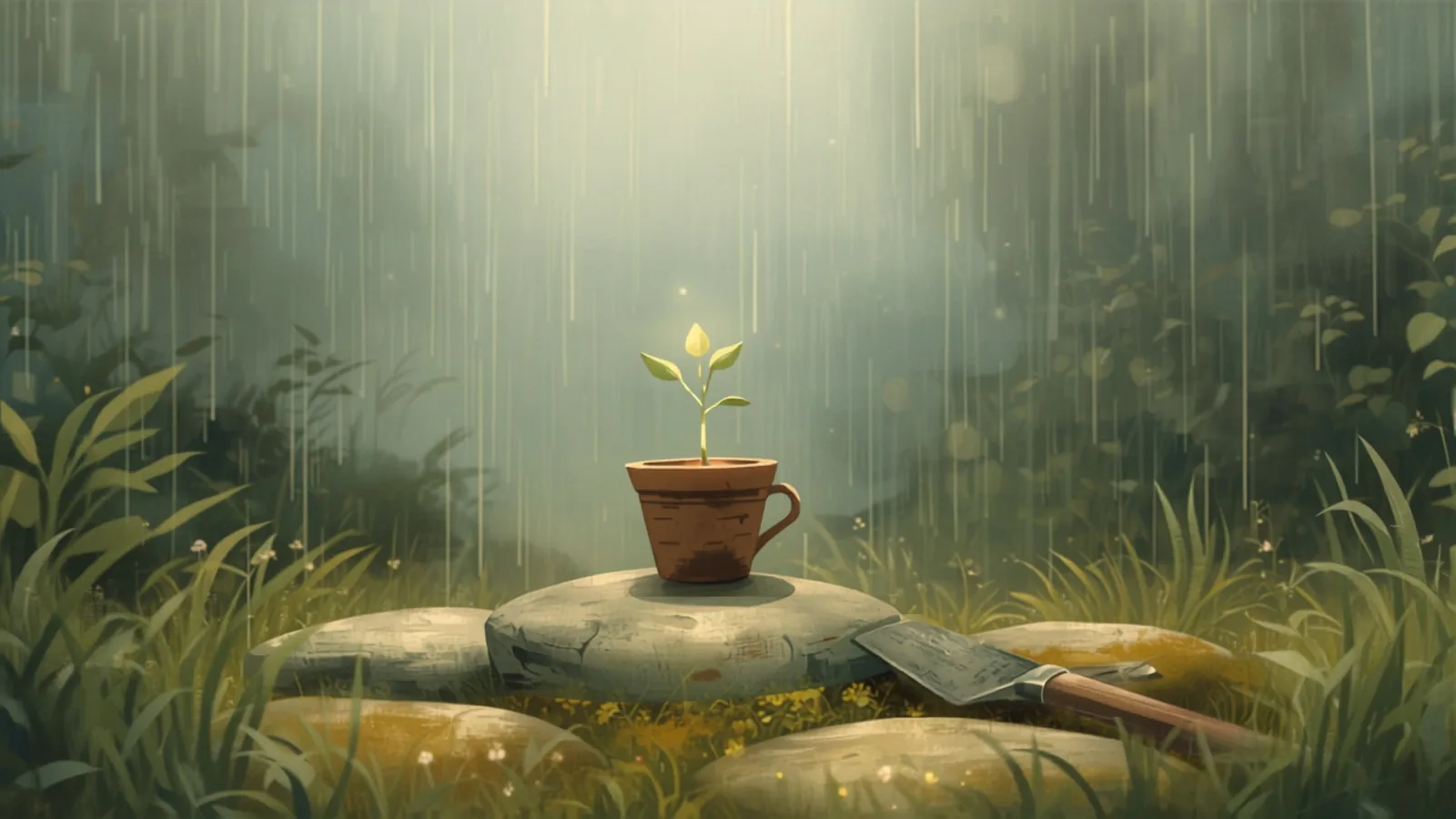 web development cost melbourne - A tiny gardener watering a glowing sapling in a terracotta pot standing on mossy stones in soft rain A tiny gardener watering a glowing sapling in a terracotta pot standing on mossy stones in soft rain - web development cost melbourne