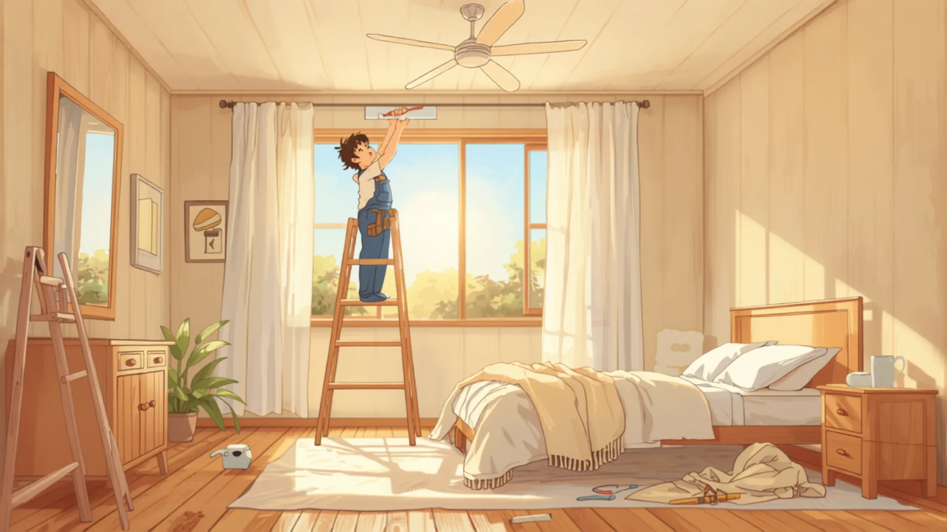 ceiling fan installation cost Australia - electrician cost
