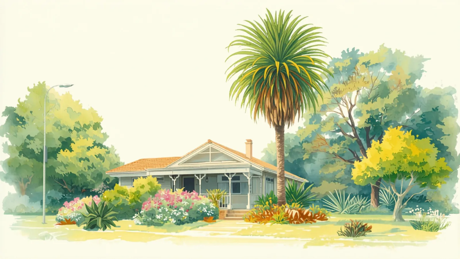 tree removal cost melbourne - Mature Canary Island date palm beside a Melbourne home Mature Canary Island date palm beside a Melbourne home - tree removal cost melbourne