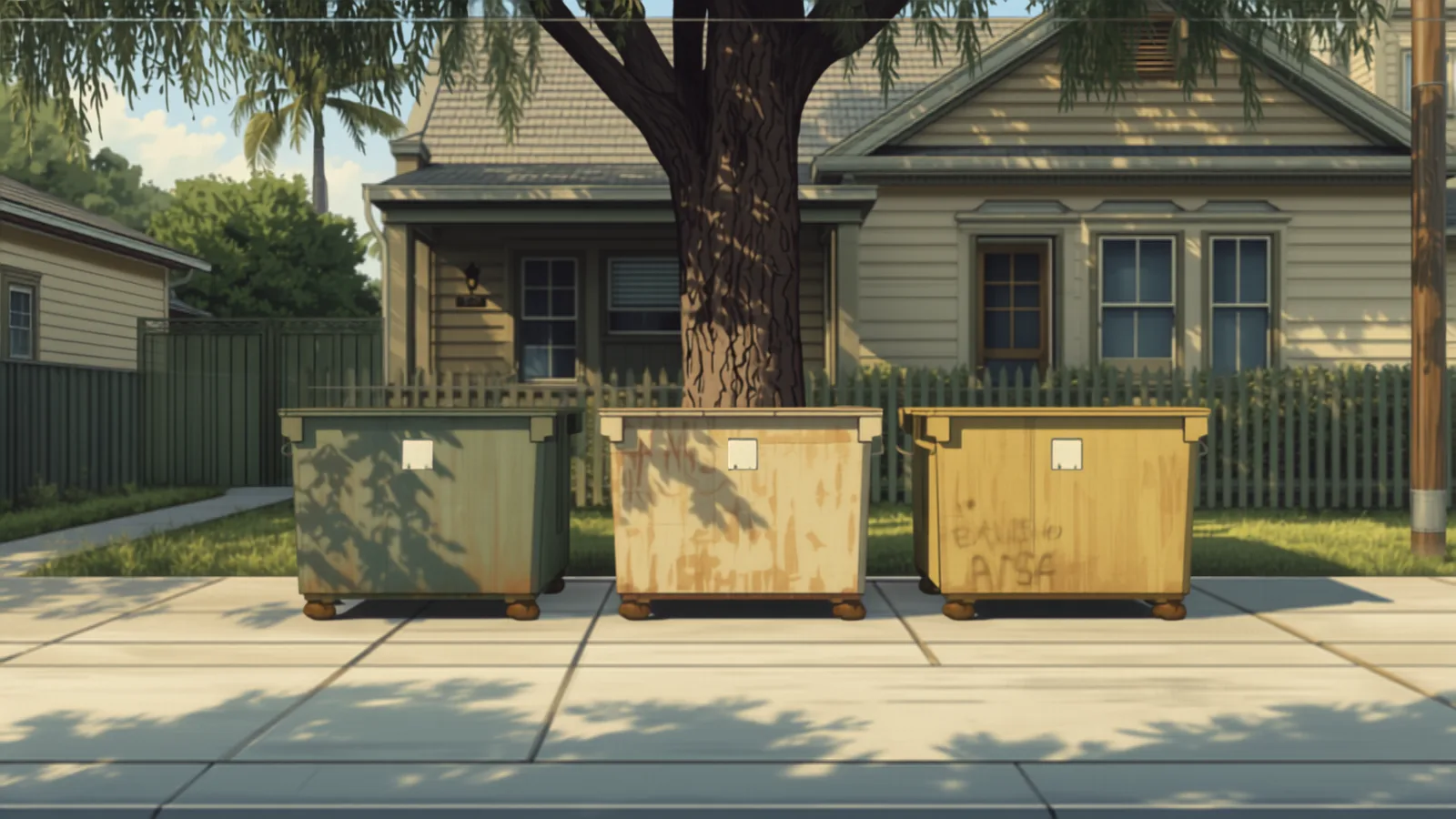 skip bin cost geelong - a row of skip bins in ascending sizes on a suburban driveway a row of skip bins in ascending sizes on a suburban driveway - skip bin cost geelong