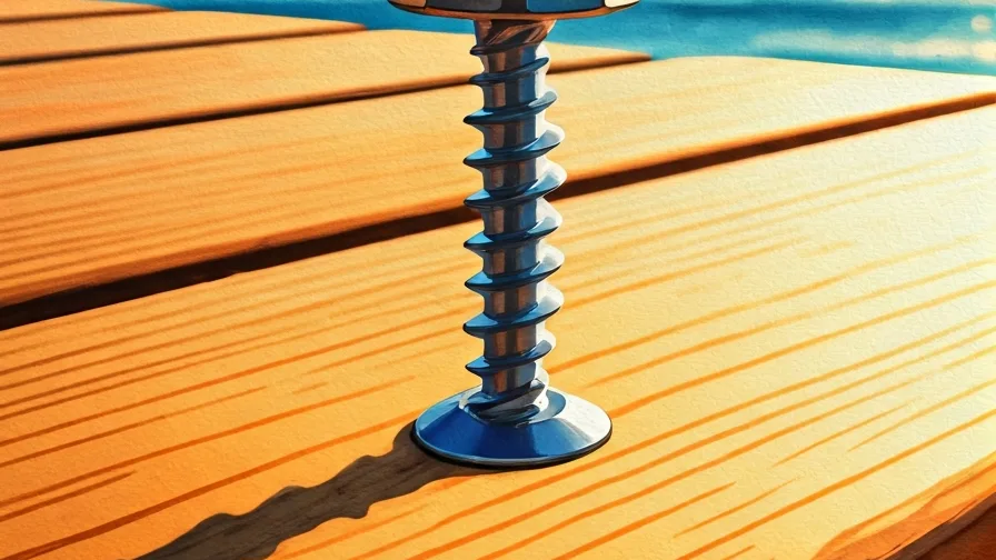 stainless steel marine-grade screw driven into hardwood - decking cost sunshine coast