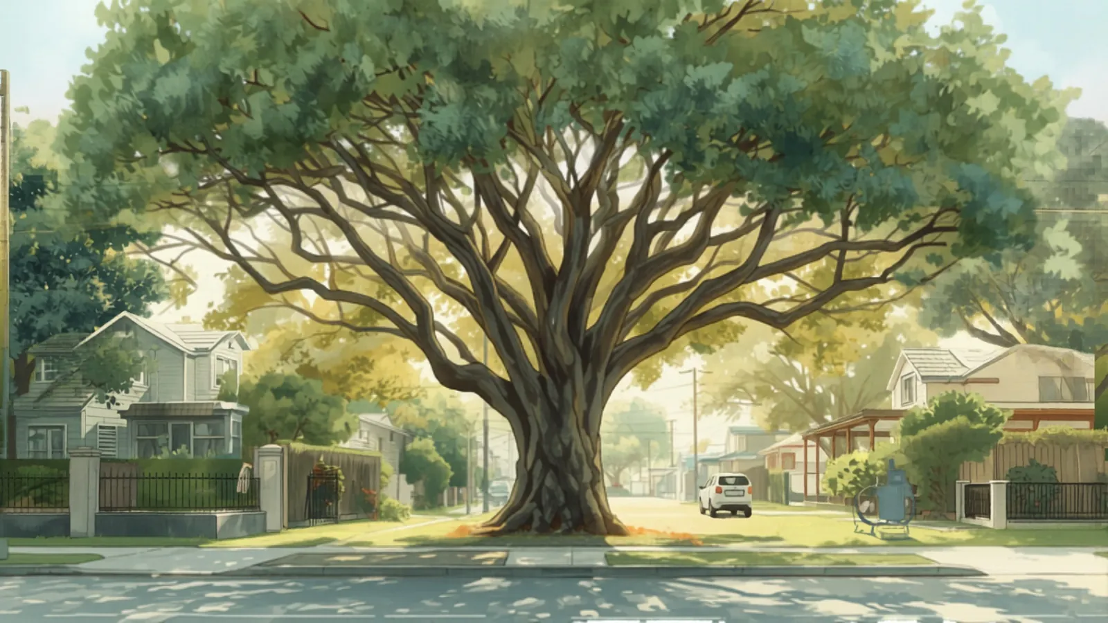 tree removal cost melbourne - large protected gum on a leafy street large protected gum on a leafy street - tree removal cost melbourne