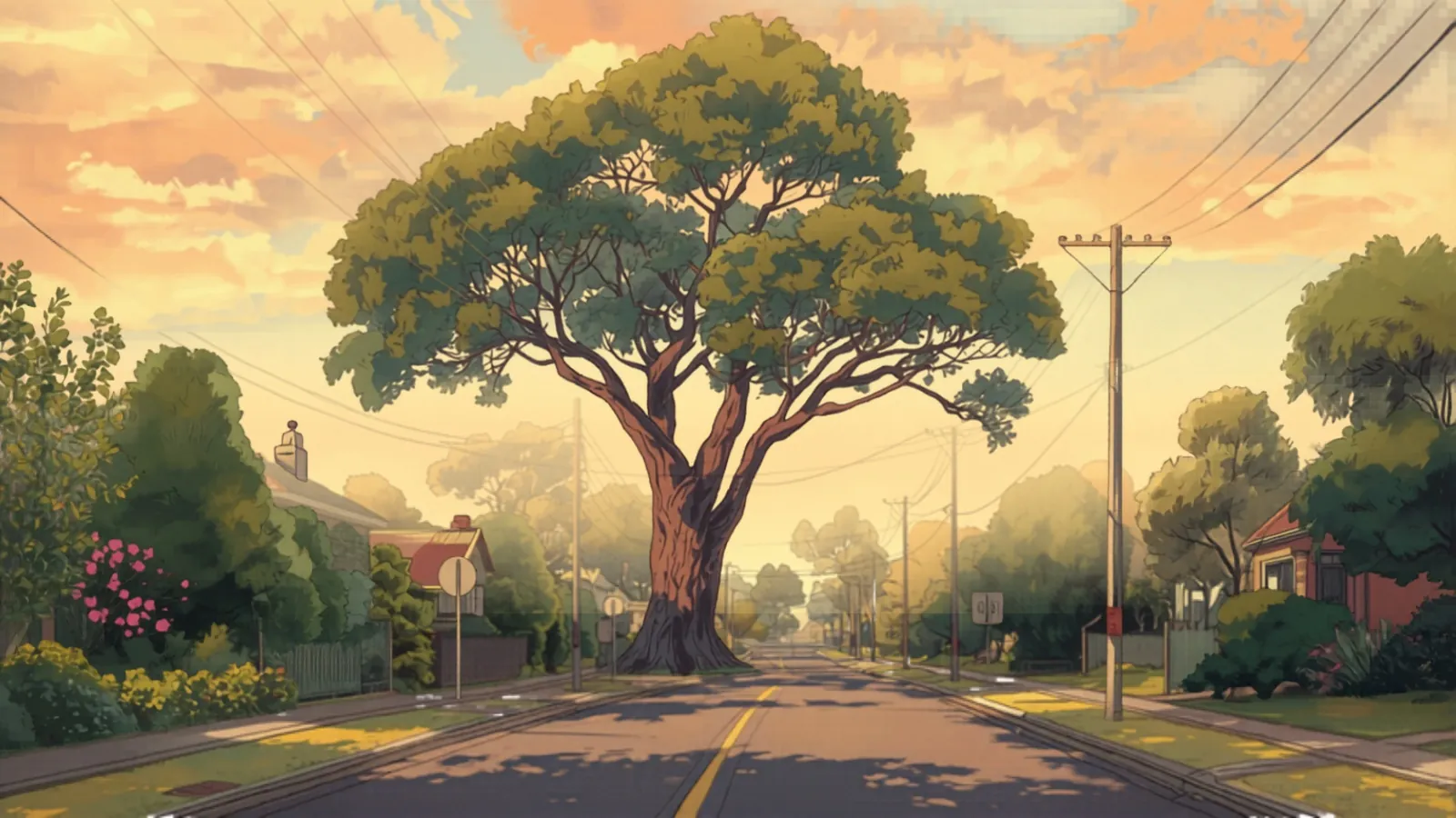tree removal cost melbourne - Tree-lined Melbourne residential street with mature gums Tree-lined Melbourne residential street with mature gums - tree removal cost melbourne