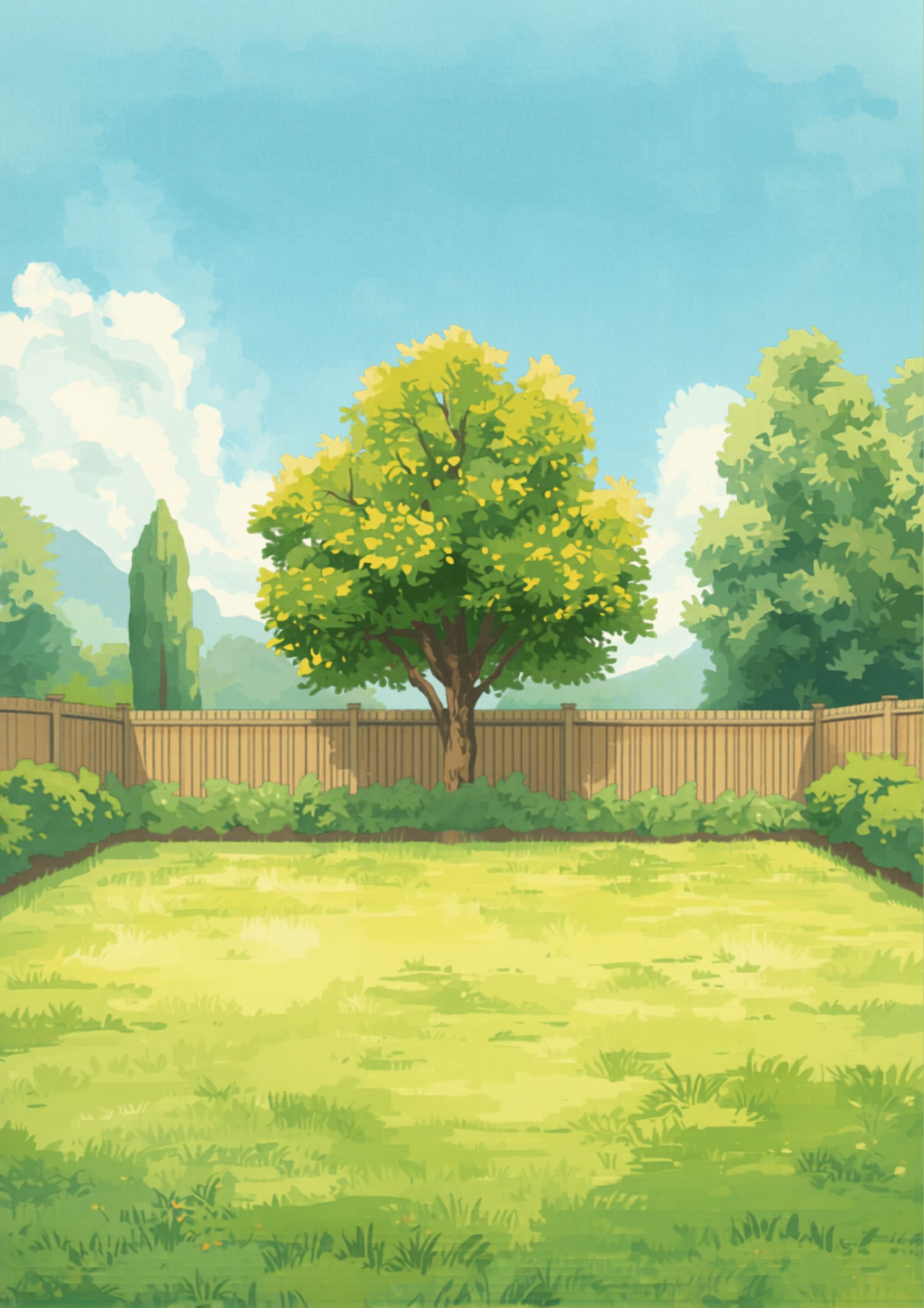 A freshly cleared open Sydney backyard after a tree was removed